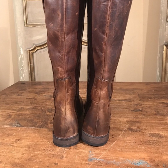 FRYE PAIGE Over The Knee Equestrian Campus Women's Boots Slip On Size 6 B Brown - Picture 2 of 6
